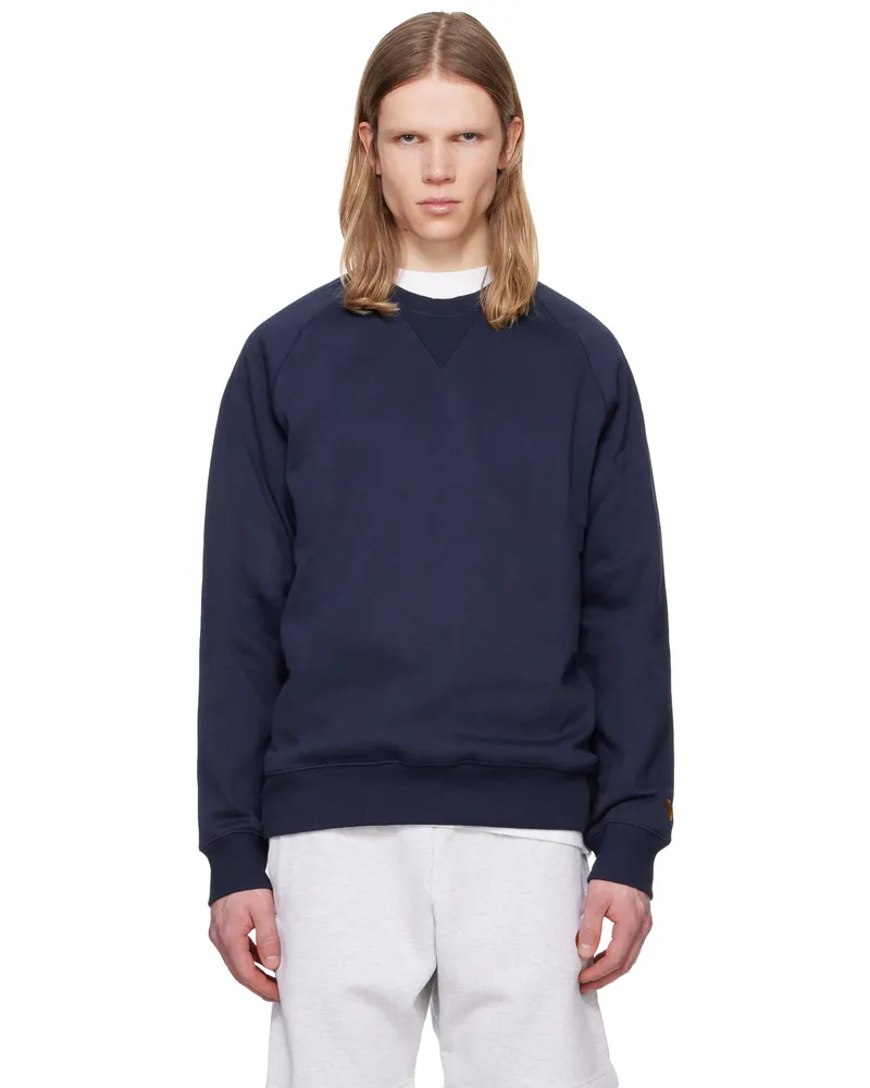 Carhartt WIP Navy Chase Sweatshirt 2mzxx