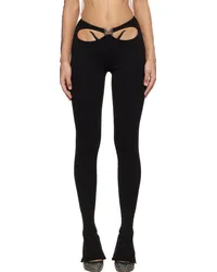 Thierry Mugler Black Cutout Trousers Black