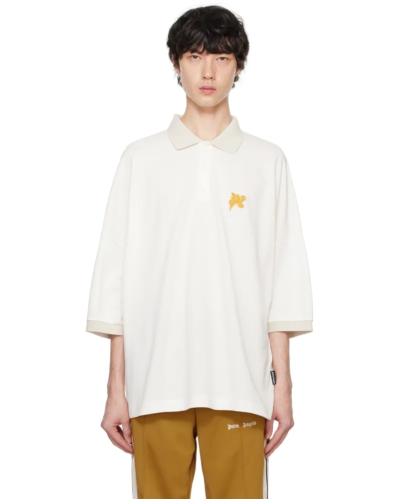 Palm Angels Off-White Angel Pencil Polo Off