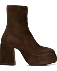 Marsèll Brown Tacplat Boots Chocolate