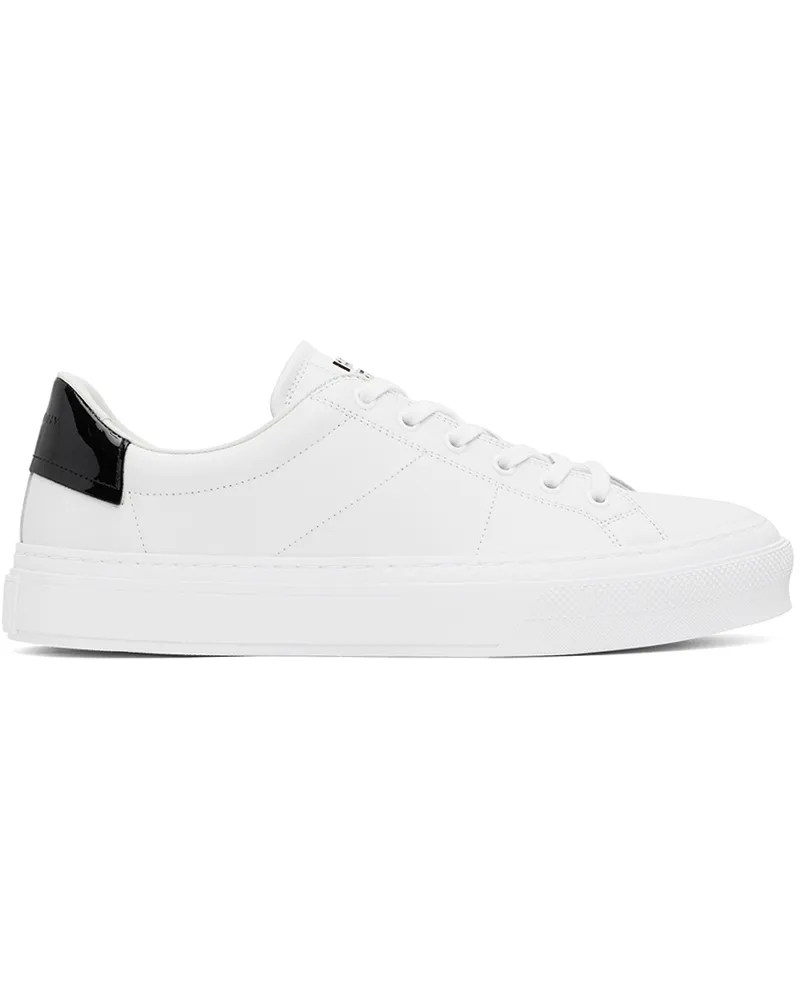 Givenchy White City Sport Leather Sneakers 116