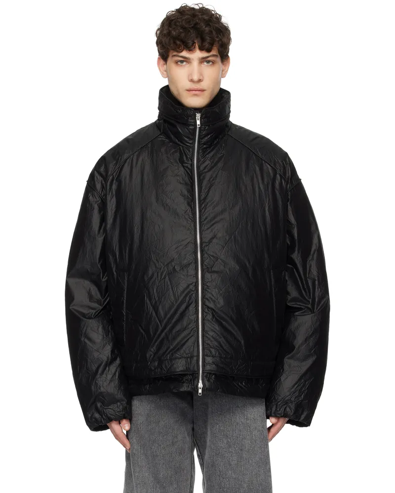 JUUN.J Black Wrinkle Goose Down Jacket 5