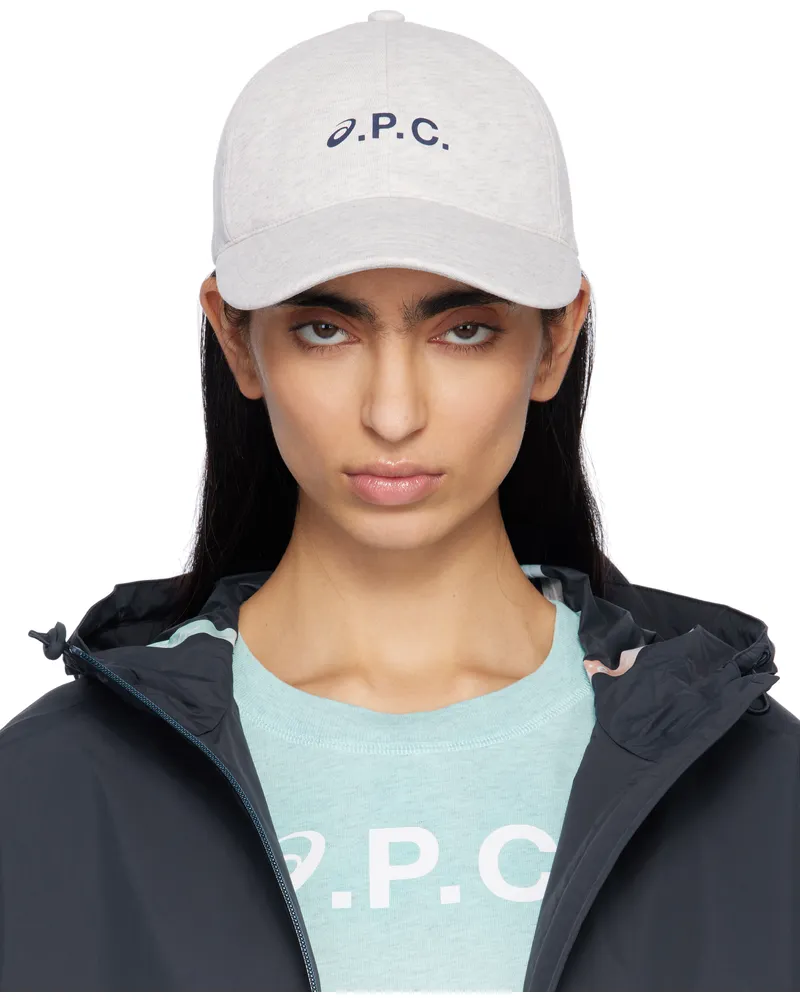 A.P.C. Gray ASICS Edition Charlie Baseball Cap Plb