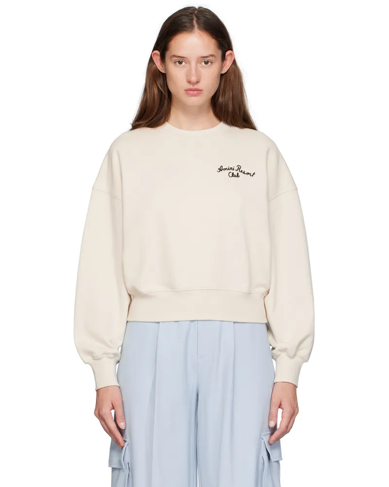 Amiri Beige 'Amiri Resort Club' Sweatshirt Alabaster