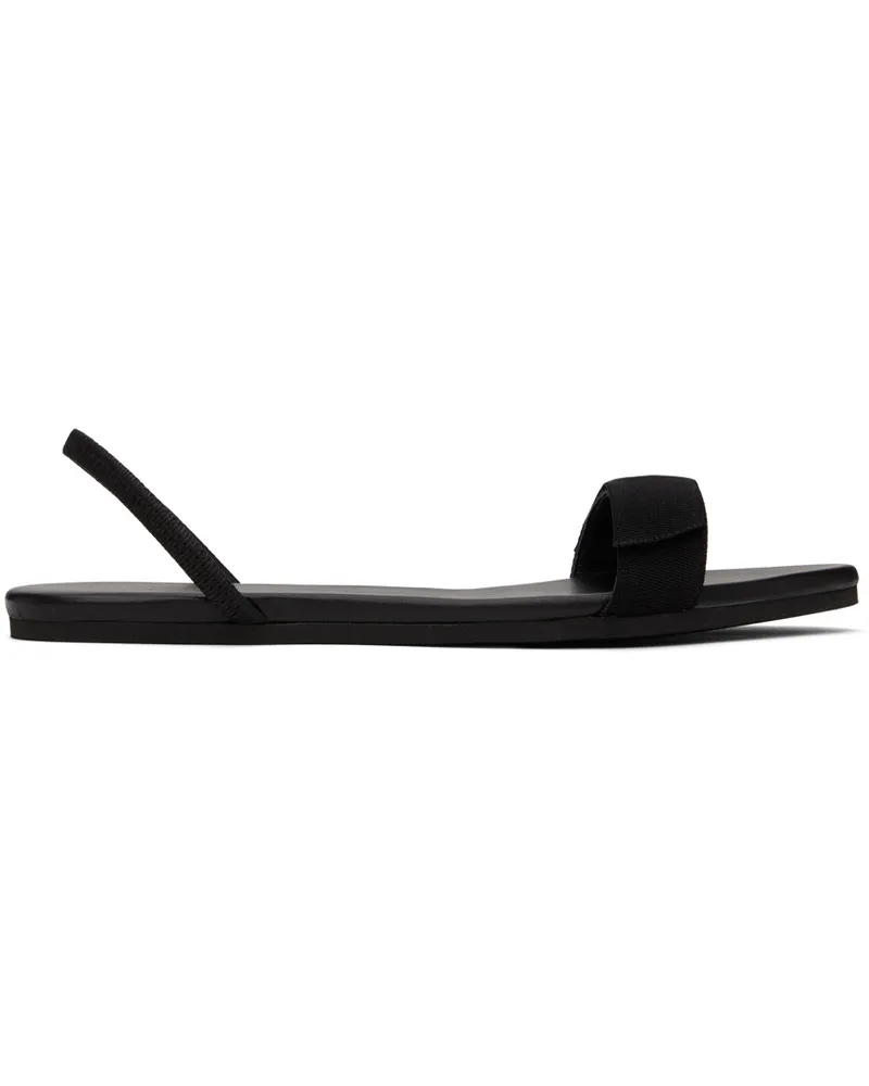 The Row Black Bow Sandals Black