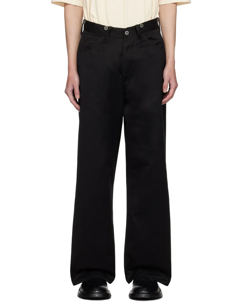 Taiga Takahashi Black Lot.202 Engineer Trousers Black