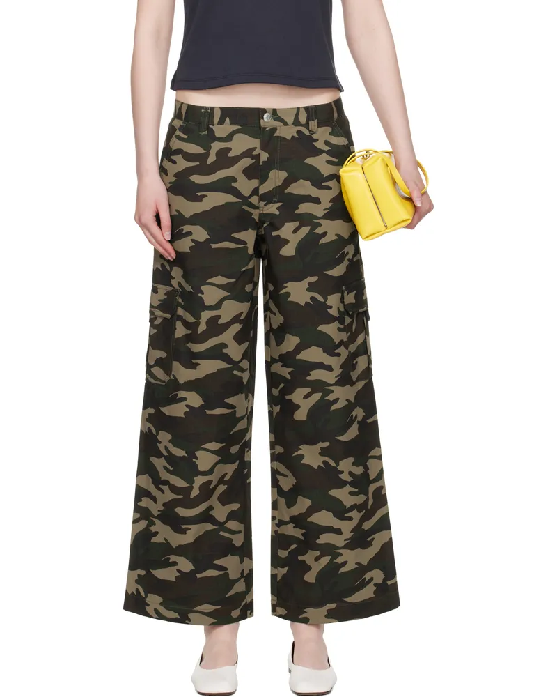 Sandy Liang Green Sorano Cargo Pants Olive