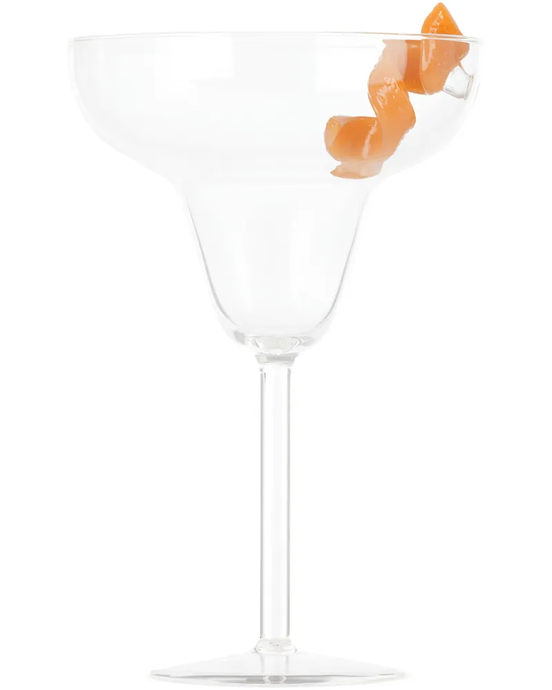 Maison Balzac Yellow 'Le Twist' Cocktail Glass Clear