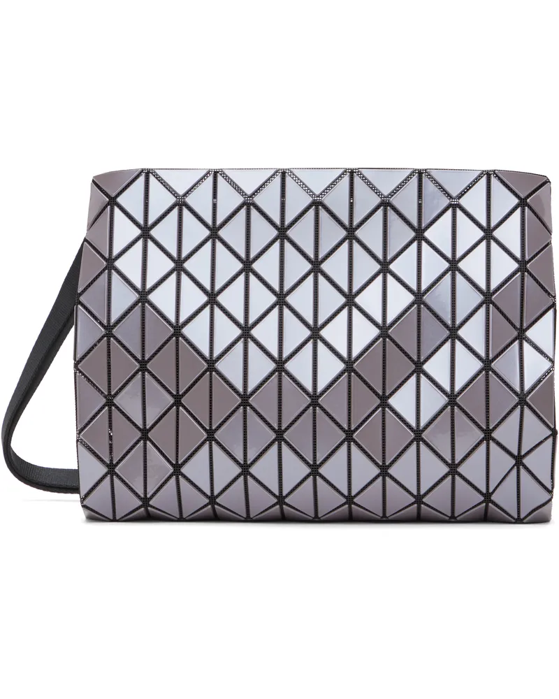 Issey Miyake Gray Row Metallic Bag 12-one-tone