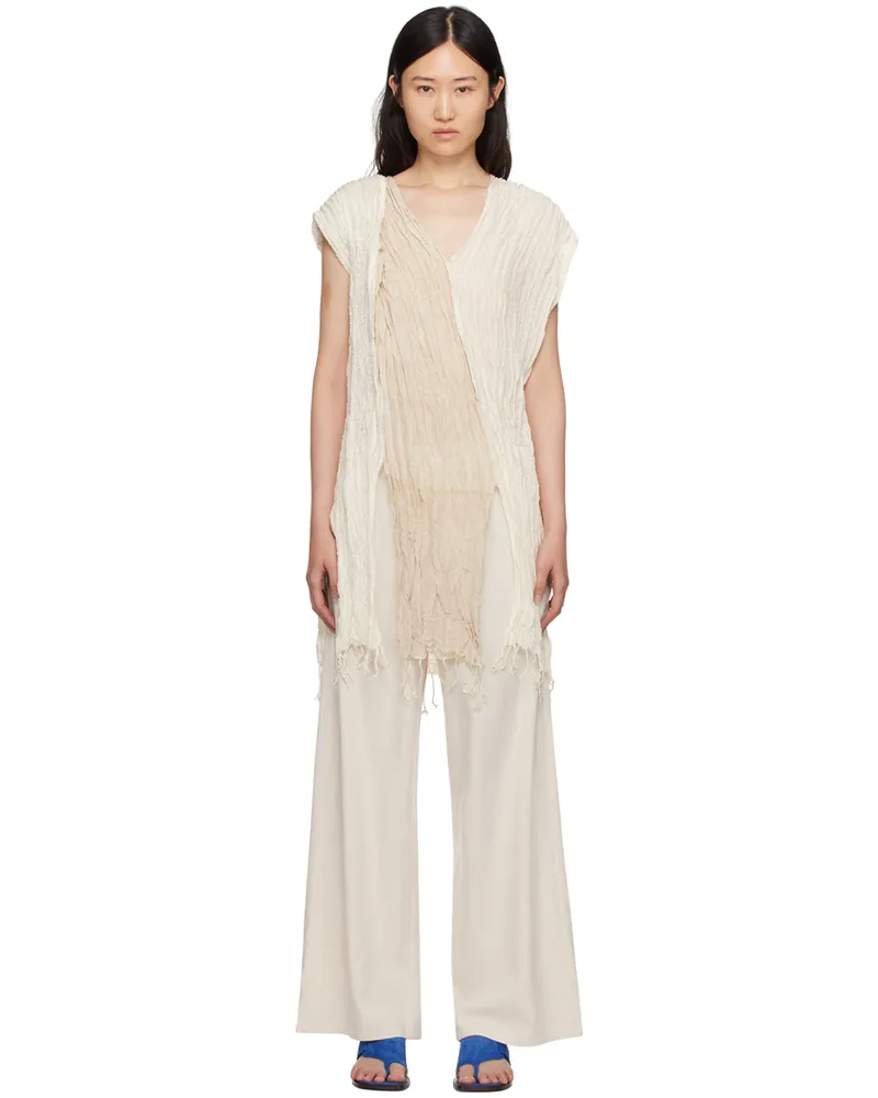 Baserange SSENSE Exclusive Beige Blouse Undyed
