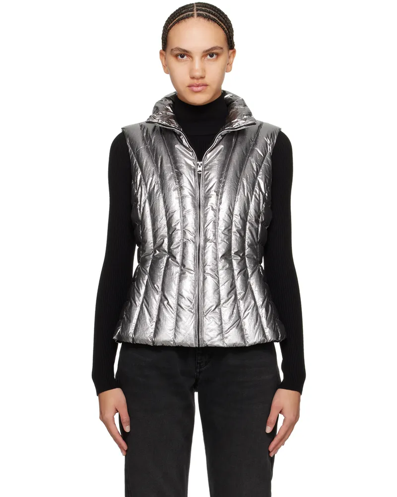 Mackage Silver Lilyan-M Down Vest Gunmetal