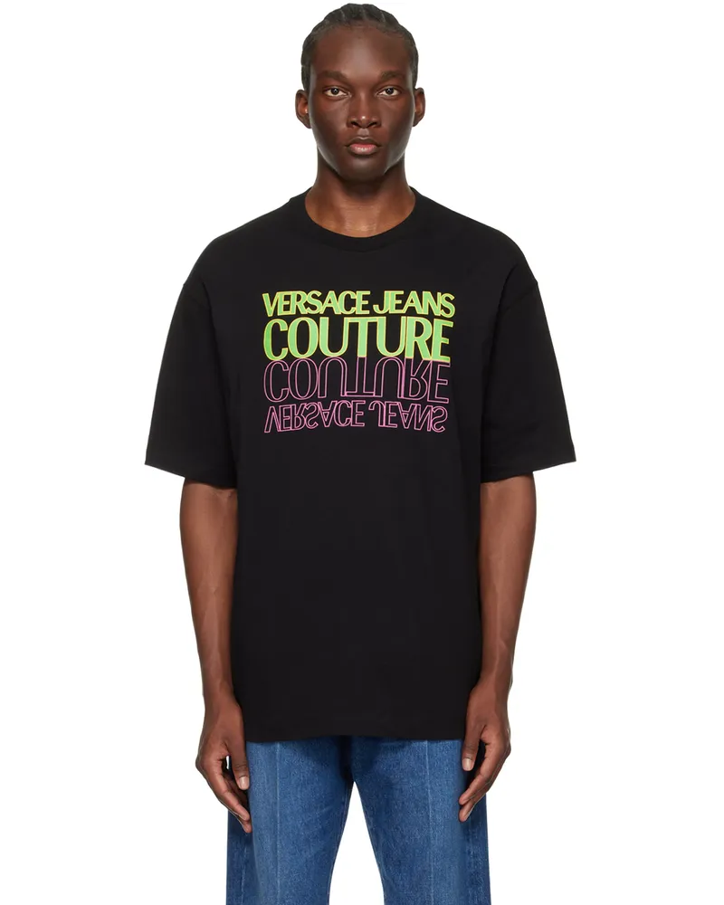 Versace Jeans Black Upside Down T-Shirt E899
