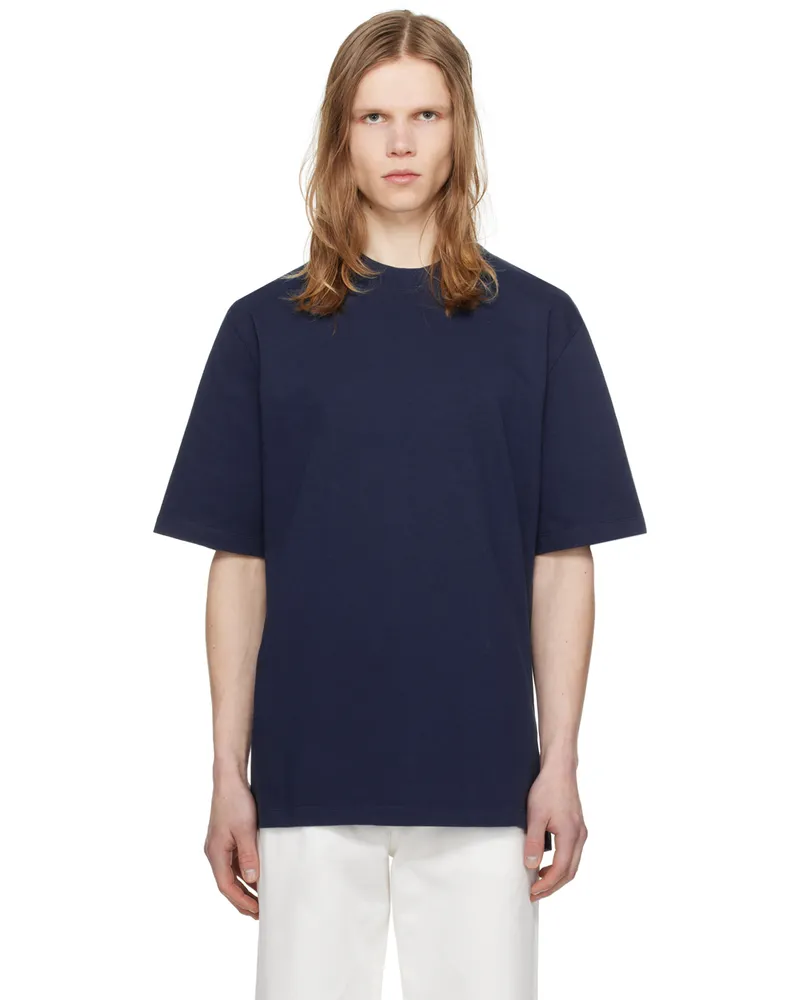 Marni Navy Appliqué T-Shirt 00b94