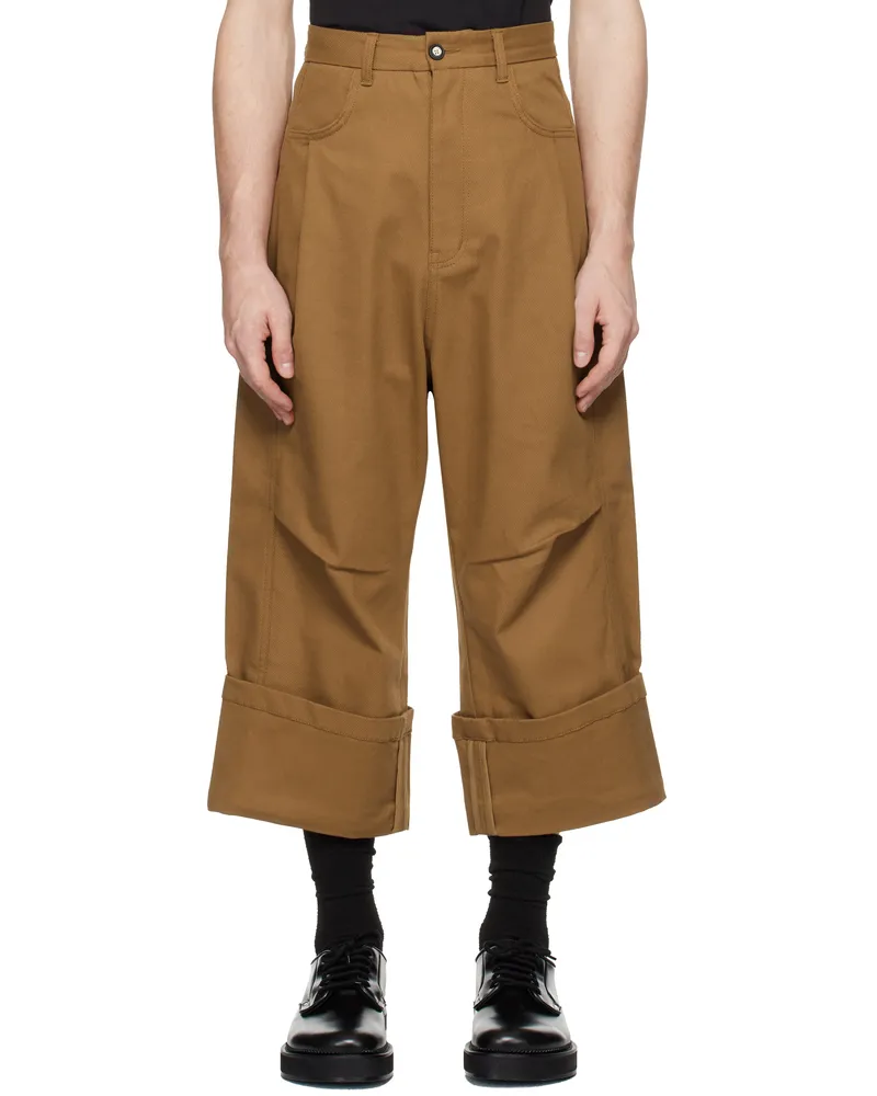 Adererror Brown Product. 80 Trousers Camel