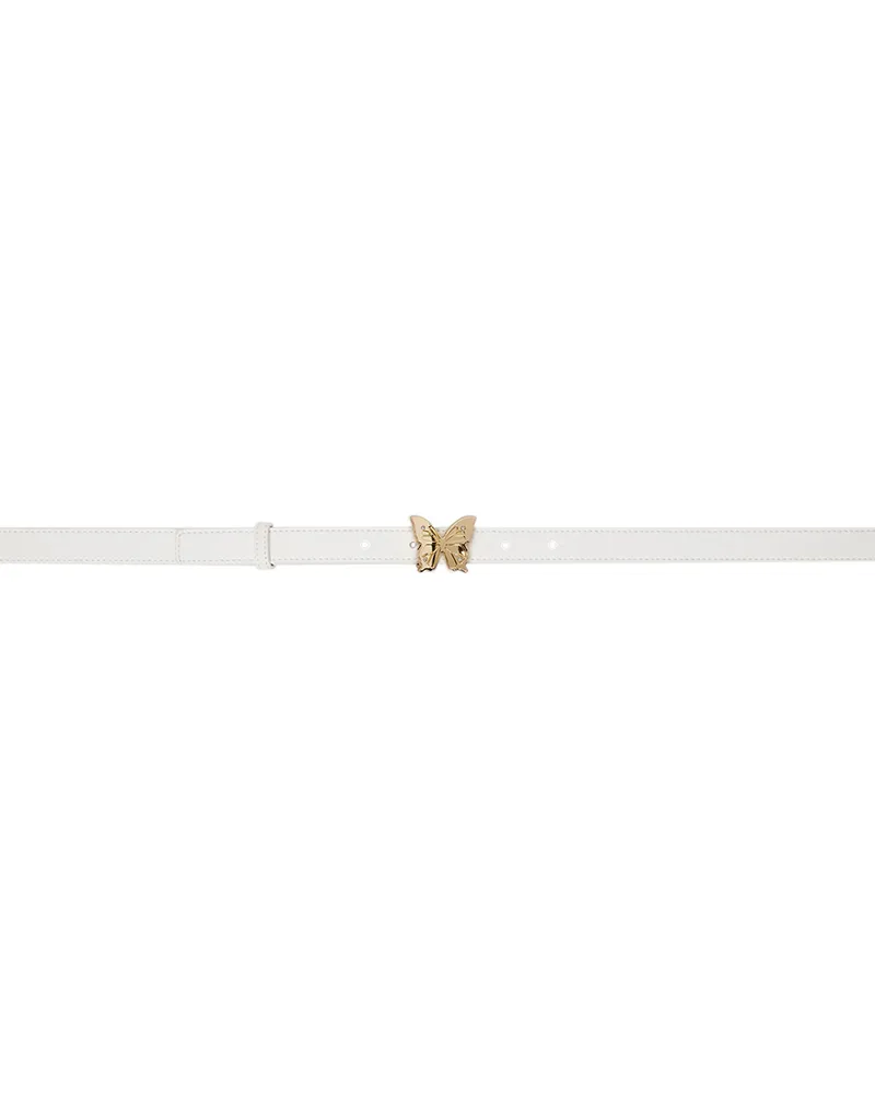 Blumarine Kids White Cintura Belt 10602