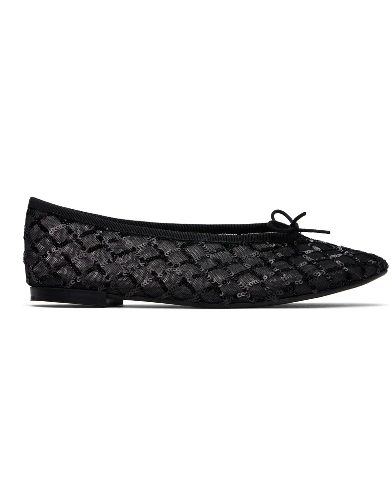 Repetto Black Lilouh Rubber Sole Ballerina Flats 410