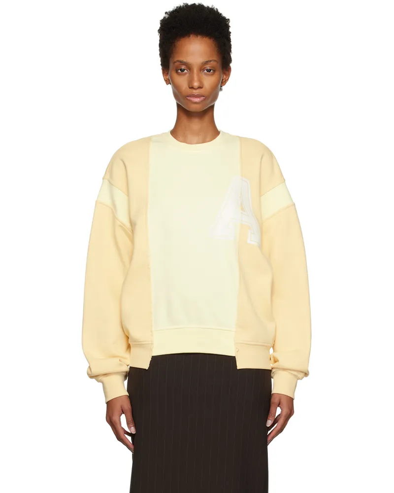 AMBUSH Yellow Varsity Sweatshirt Parsnip