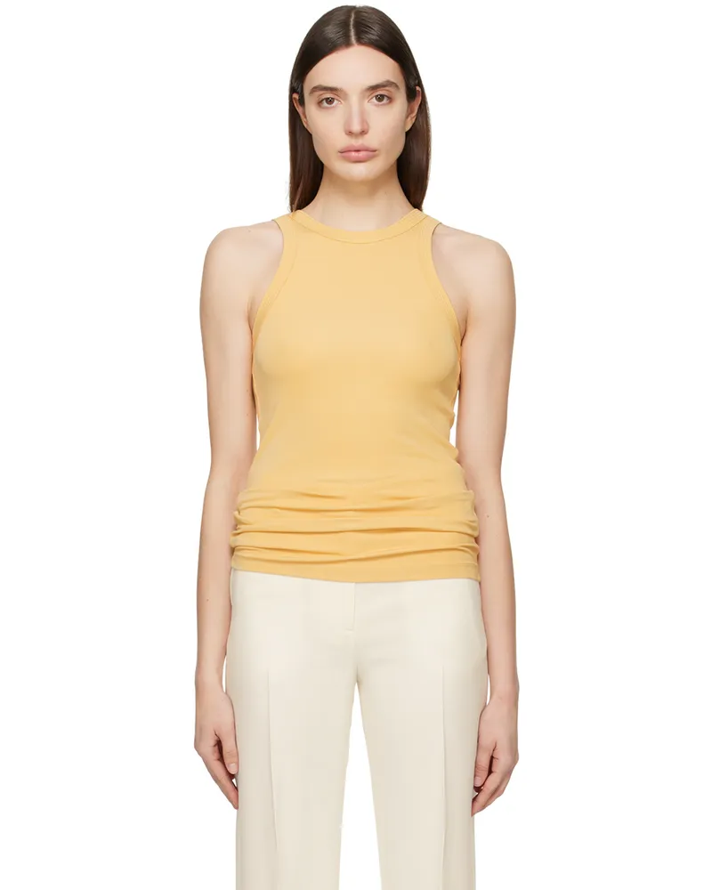 Totême Yellow Fluid Tank Top 129