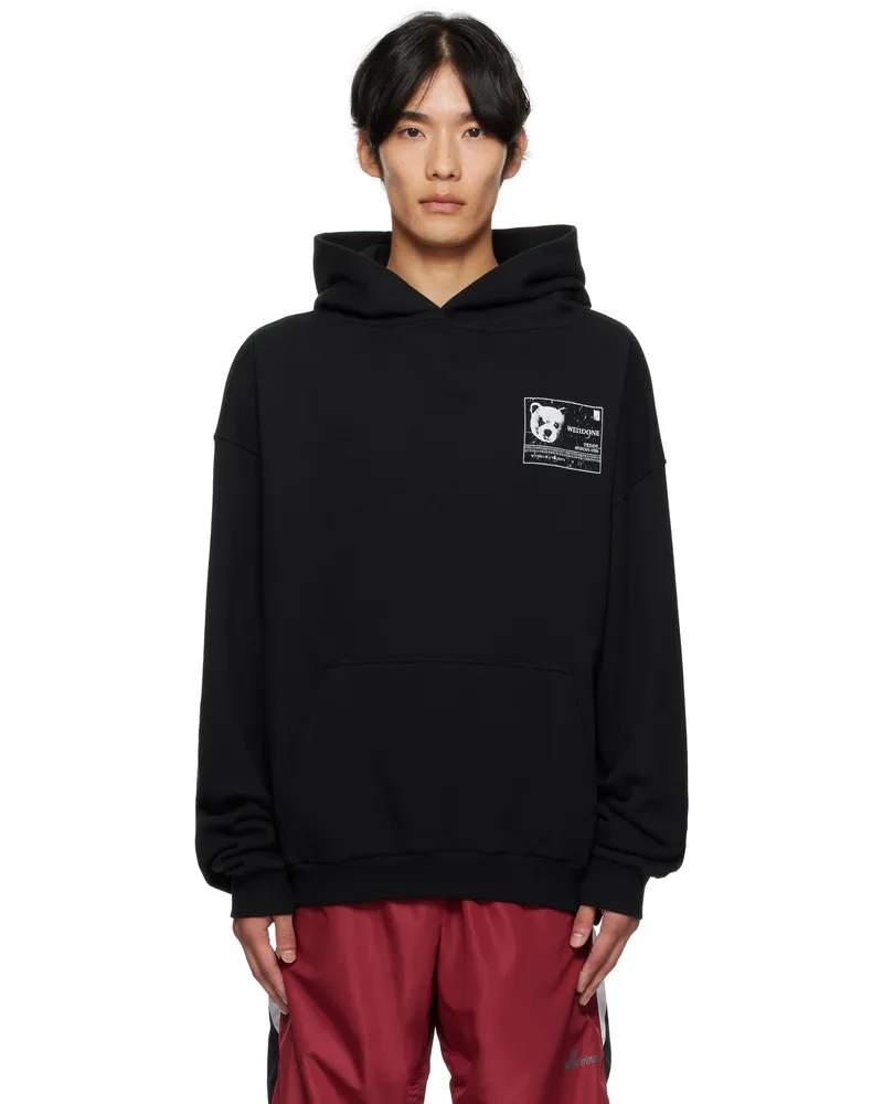 WE 11 DONE Black DNA Hoodie Black