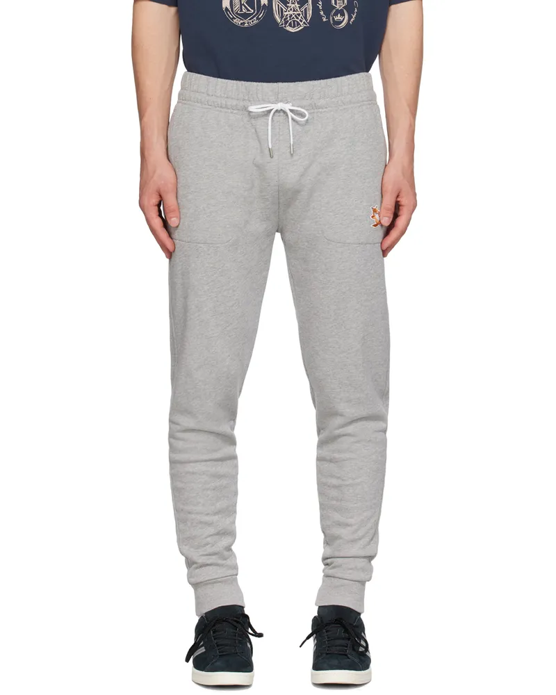 Kitsuné Gray Chillax Fox Sweatpants H150