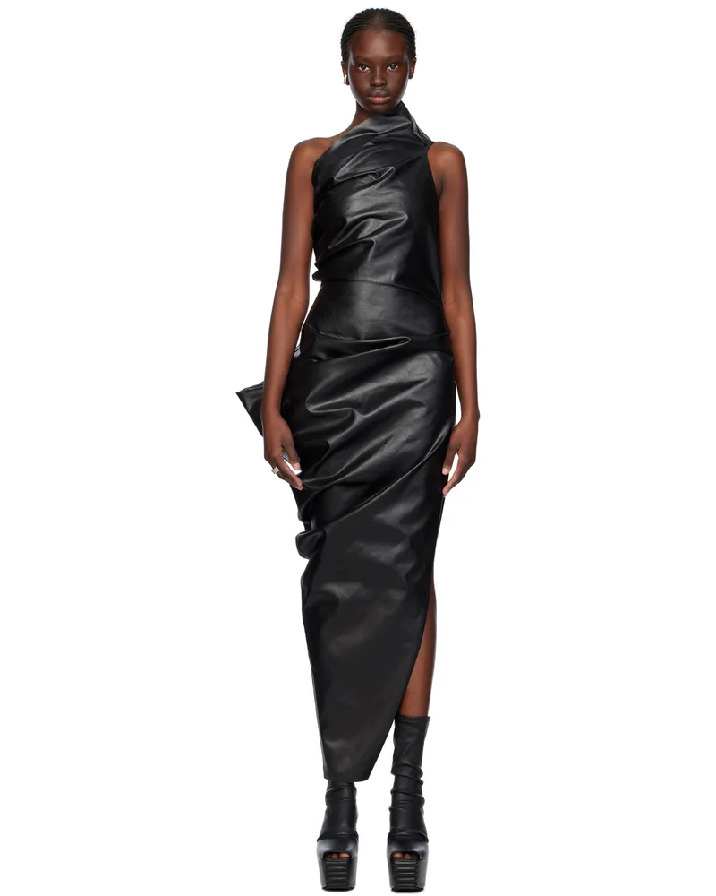 Rick Owens Black Walrus Maxi Dress 09