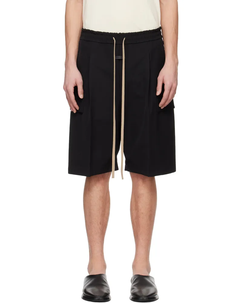 Fear of God Black Heavyweight Shorts Black