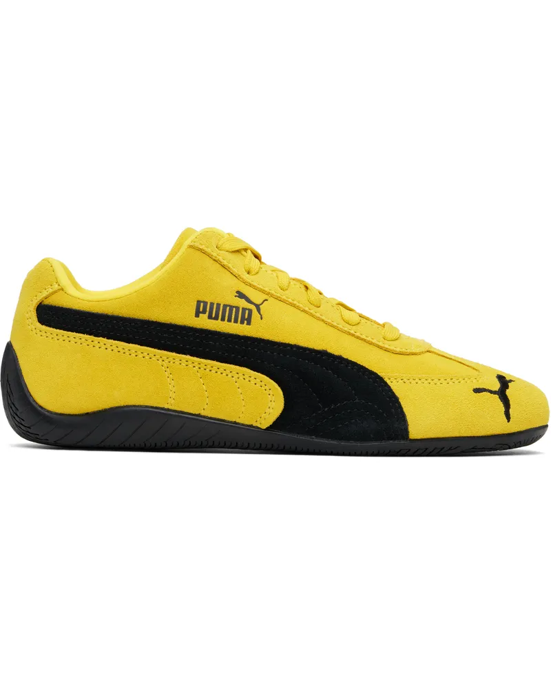 Puma Yellow & Black Speedcat OG Sneakers Pele