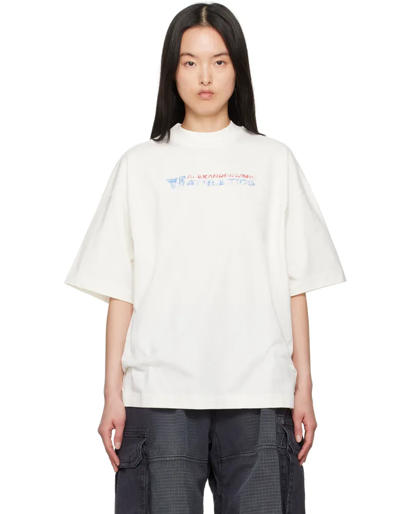 Alexander Wang Off-White Logo-Print T-shirt Vintage