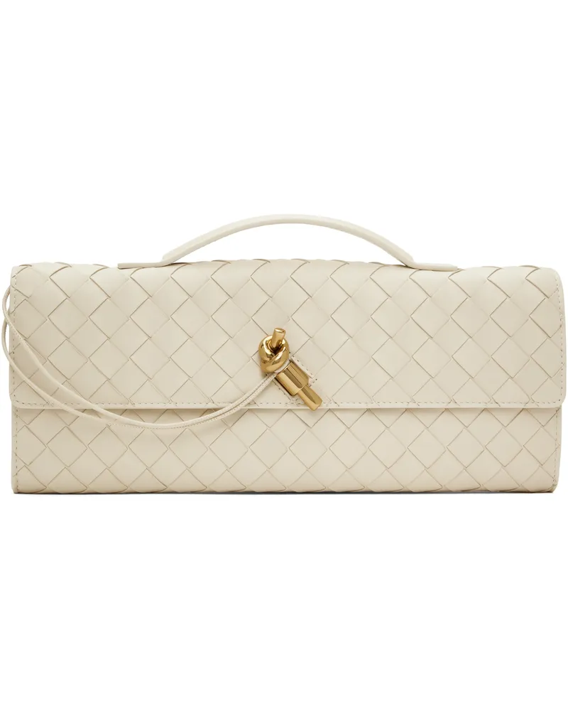 Bottega Veneta Off-White Andiamo Clutch 9195