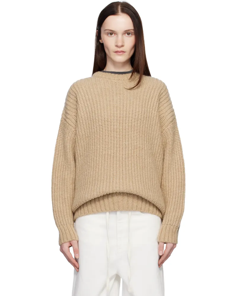 Anine Bing Beige Sydney Sweater Camel