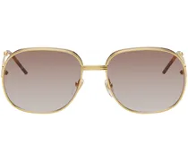Gold Square Sunglasses