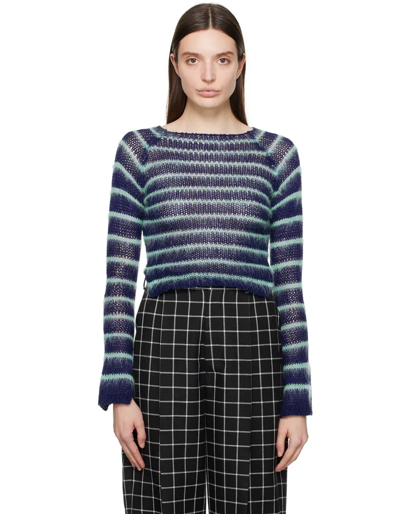 Marni Blue Striped Sweater Rgb94