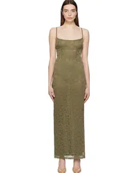 Miaou Green Thais Maxi Dress Hunter