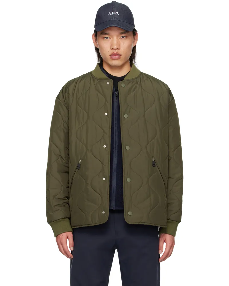 A.P.C. Khaki Florent Bomber Jacket Jac