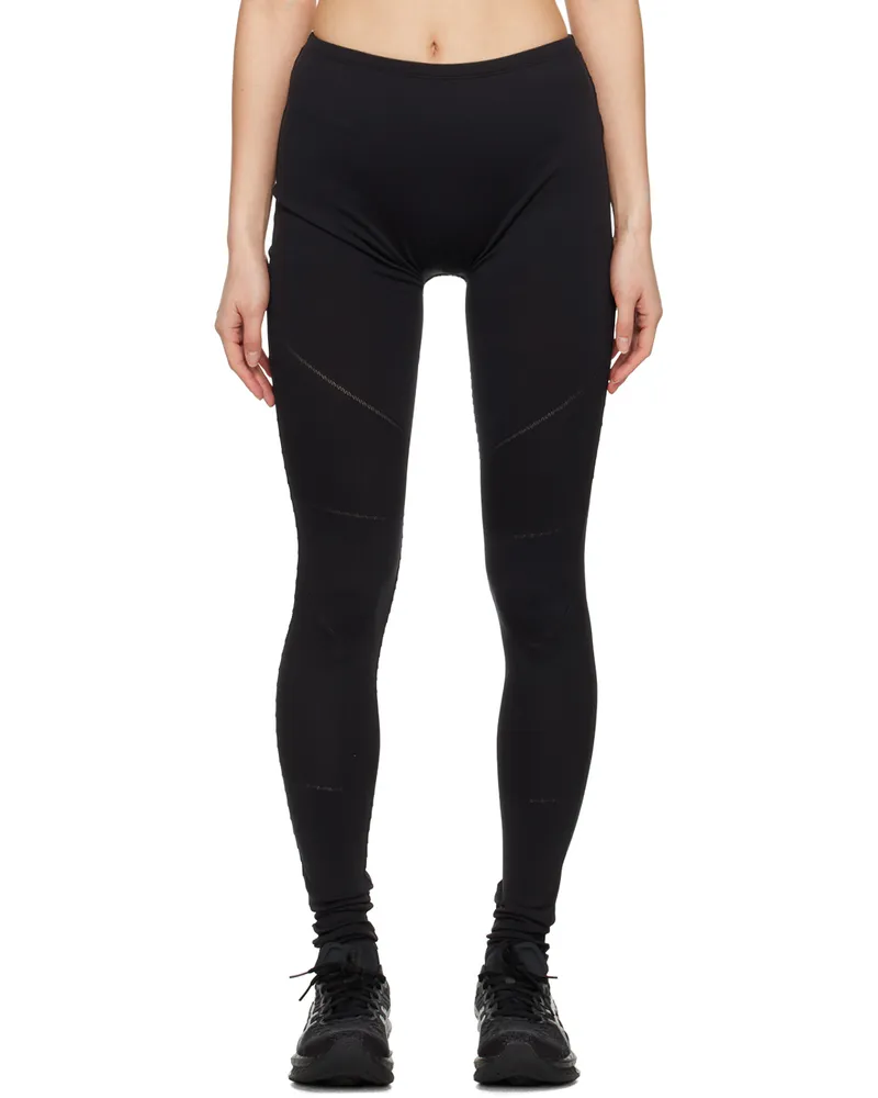 Issey Miyake Black Raw Edge Leggings 15