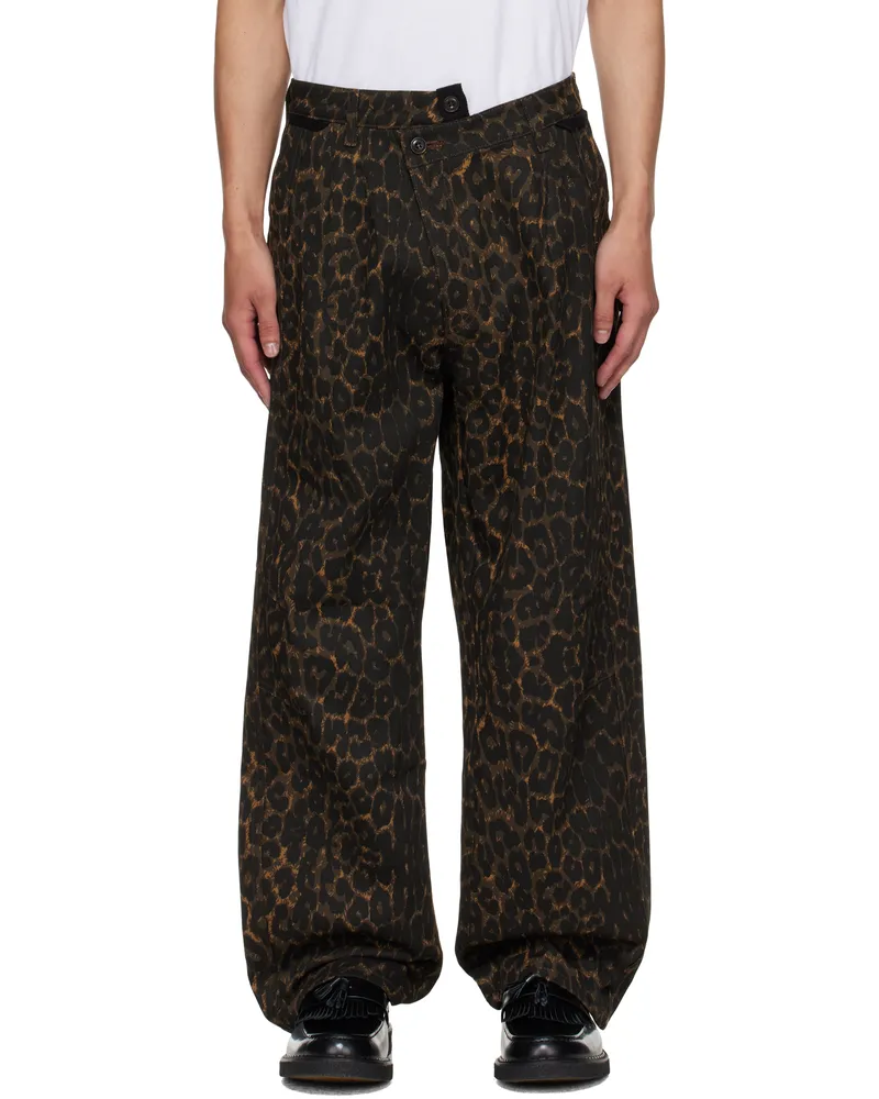 Andersson Bell Brown Crossover Carpenter Wide Leg Jeans Grn