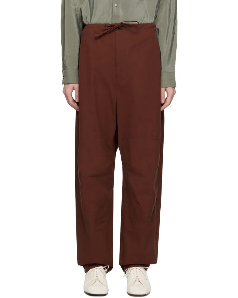 Christophe Lemaire Brown Maxi Trousers Br401