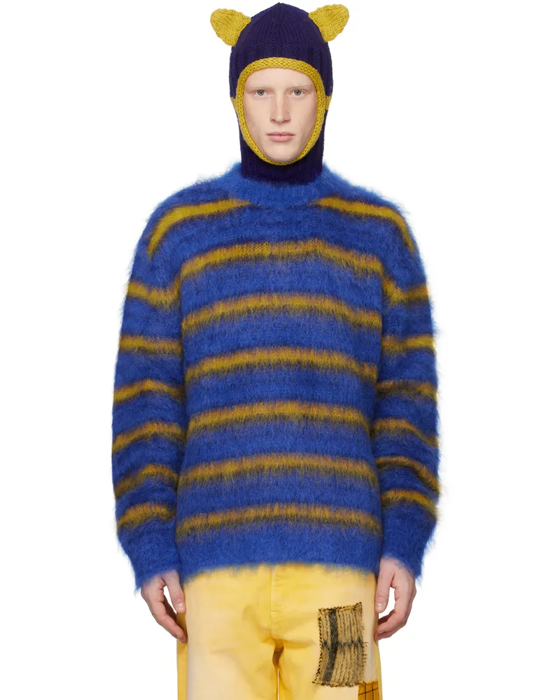 Marni Blue & Yellow Striped Sweater Rgb56