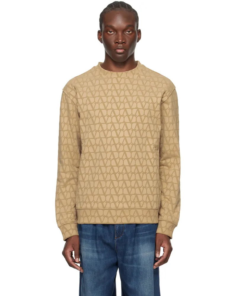 Valentino Garavani Beige Toile Iconographe Sweatshirt St.toile