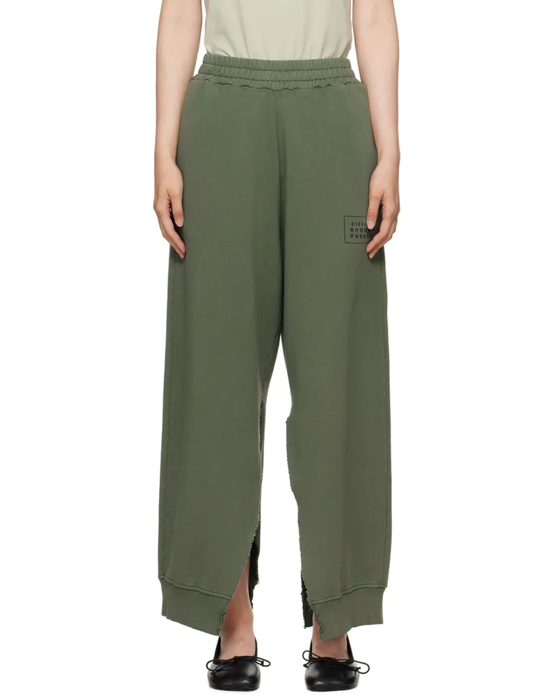 Maison Margiela Khaki Vented Sweatpants 727
