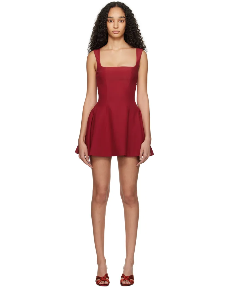 Mirror Palais Red 'The Ingénue' Minidress Scarlet