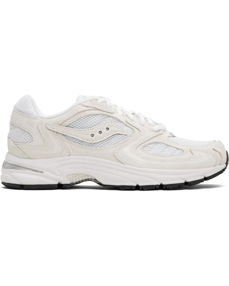 Saucony White & Off-White Grid Jazz 9 Suede Sneakers White