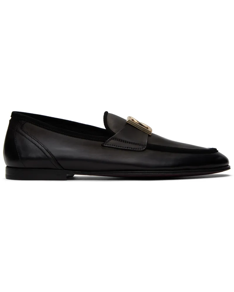 Dolce & Gabbana Black Pantofola Loafers 80999