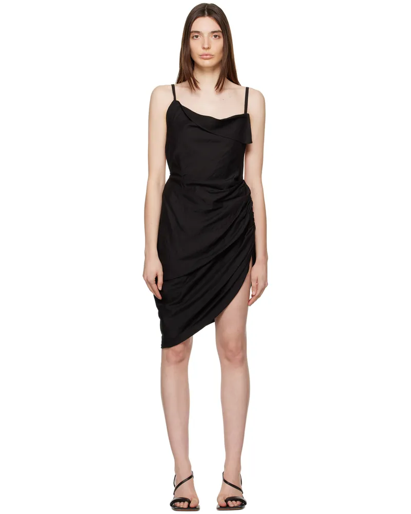 Jacquemus Black Le Papier 'La Robe Saudade' Minidress 990