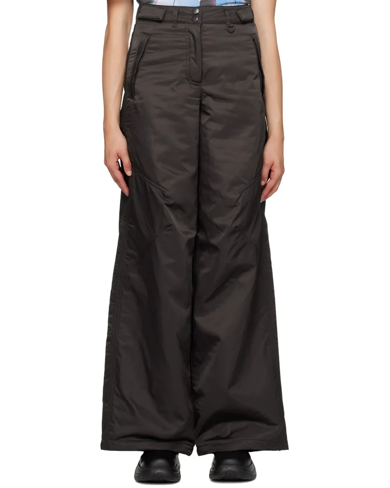 OPEN YY Brown Wide-Leg Trousers Brown