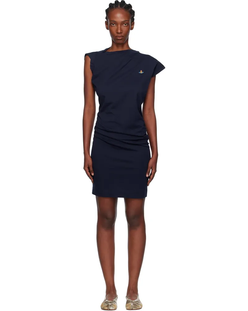 Vivienne Westwood Navy Hebo Midi Dress K401