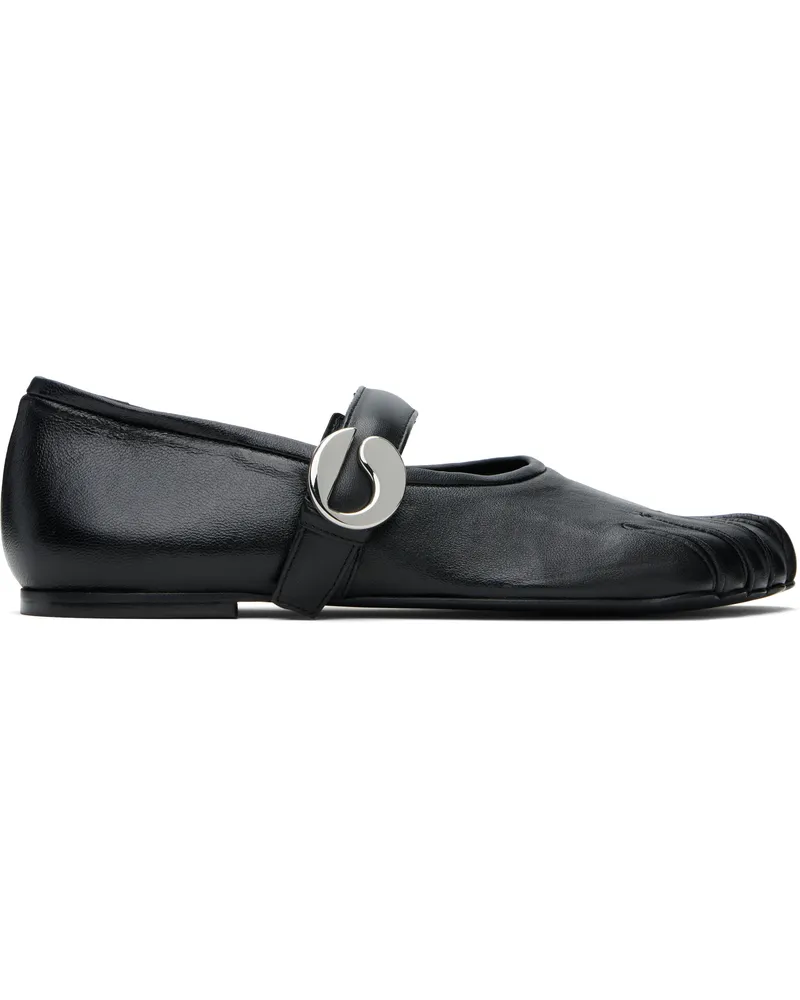 COPERNI Black Five-Toe Ballerina Belt Loafers Black