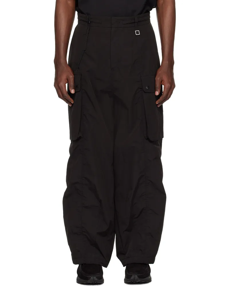 Wooyoungmi Black Curved Cargo Pants 939b