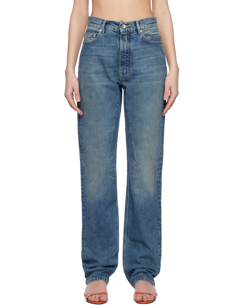 DRKSHDW by Rick Owens Blue Hollywood Granbury Jeans 06