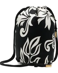 Sacai Black Floral Bag Black